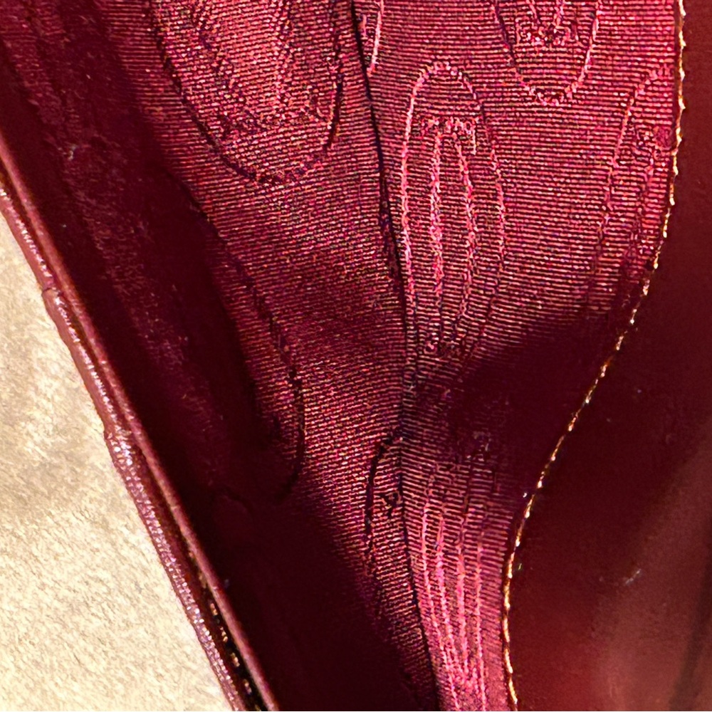 Cartier Bordeaux Leather Bifold Long Wallet - Amazing Condition! - Picture 7 of 8